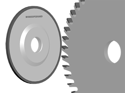 Side grinding of carbide tipped circular saw